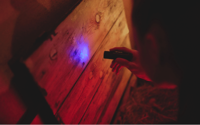 escape boxen met uv licht.